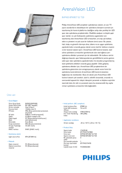 Product Leaflet: ArenaVision LED BVP420/421/422 projekt&ouml;r