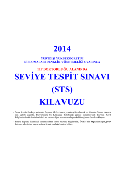 (sts) kılavuzu