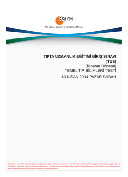 Temel Tıp Bilimleri Testi