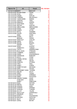 YDL 184 Sınav Sonuçlar