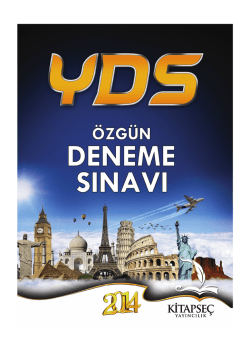 Tıklayınız YDS deneme sınavı için