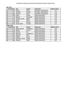 EĞLENCE HİZMETLERİ - İstanbul &Uuml;niversitesi