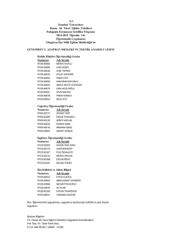 g&uuml;ng&ouml;ren - İstanbul &Uuml;niversitesi