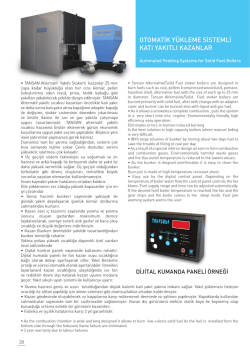 otomatik y&uuml;kleme sistemli katı yakıtlı kazanlar