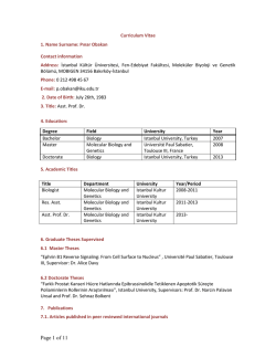 Page 1 of 11 - İstanbul K&uuml;lt&uuml;r &Uuml;niversitesi