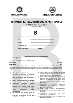 g&uuml;mr&uuml;k m&uuml;şavirliği &ouml;n eleme sınavı