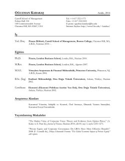 oğuzhan karakaş - Boston College