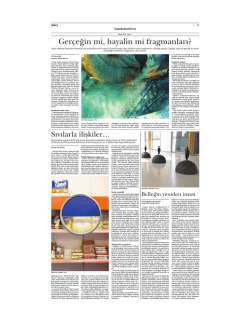 "Ger&ccedil;eğin mi, hayalin mi fragmanları?," Tuğba Esen