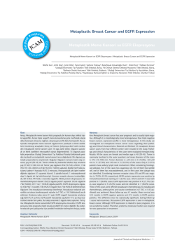 Metaplastic Breast Cancer and EGFR Expression