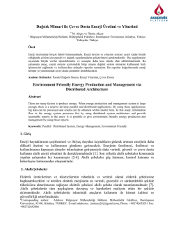 Environment Friendly Energy Production And