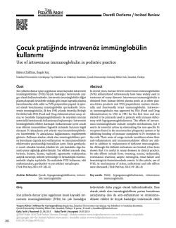 Tam Metin (PDF) - T&uuml;rk Pediatri Arşivi
