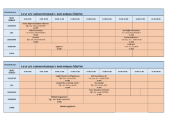 ilk ve acil yardım programı 1. sınıf normal &ouml;ğretim ilk ve acil yardım