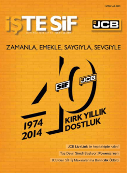 JCB LiveLink ile hep takipte kalın! Taş Devri Şimdi