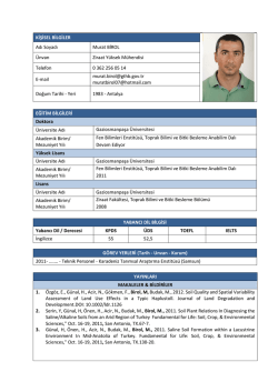 &Ouml;ZGE&Ccedil;MİŞ Murat BİROL