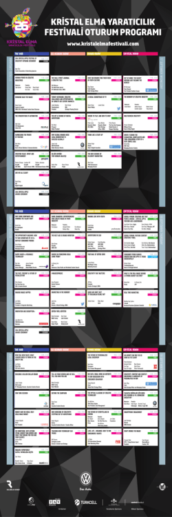 download festival program - 26. Kristal Elma Yaratıcılık Festivali