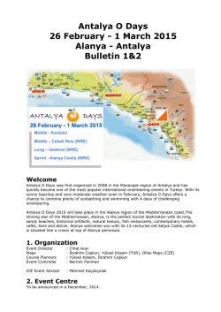 Antalya O Days 26 February - 1 March 2015 Alanya