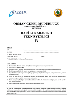 Harita Kadastro Teknisyenliği B