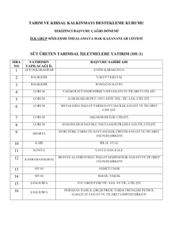 Ipard 8. Başvuru &Ccedil;ağrı D&ouml;nemi S&ouml;zleşme İmzalamaya Hak