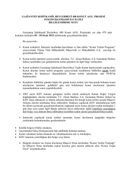 GAZİANTEP ŞEHİTKAMİL BEYLERBEYİ 480 KONUT AGG