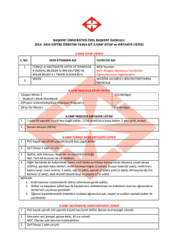 4. sınıflar kitap ve kırtasiye listesi i&ccedil;in tıklayınız..