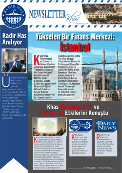 İstanbul - Kadir Has &Uuml;niversitesi