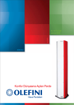 Olefini Hava Perdesi Katalog