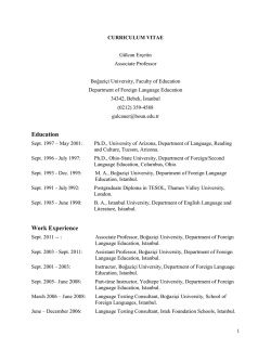 Education Work Experience - Department of Foreign Language