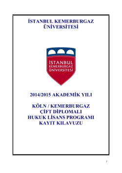 indirebilirsiniz - İstanbul Kemerburgaz Üniversitesi