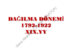 Osmanlı Dağılma D&ouml;nemi (indir)