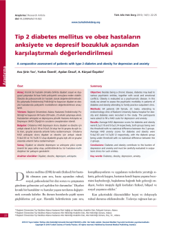 PDF İndir - T&uuml;rkiye Aile Hekimliği Dergisi