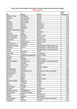 Mezun &Ouml;ğrenciler - Mimar Sinan G&uuml;zel Sanatlar &Uuml;niversitesi
