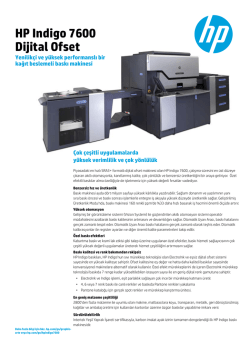 HP Indigo 7600 Dijital Ofset