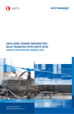 Sanayi i&ccedil;in - Bilgi Transfer Ofisi (BTO)