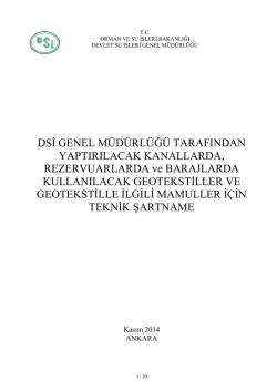 Geotekstil Mamuller İ&ccedil;in Teknik Şartname_R00_20141208
