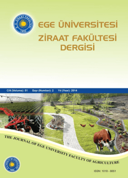 Ege Üniversitesi Ziraat Fakültesi Dergisi