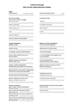 &Ouml;zel krediler - CC24.ch - CreditConsulting24