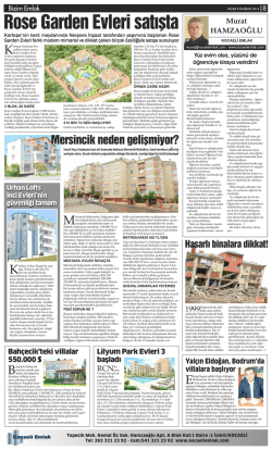 Rose Garden Evleri sat&rsaquo;flta