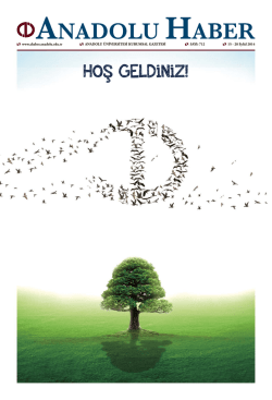 HOŞ GELDiNiZ! - Anadolu Haber Gazetesi