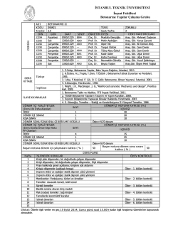 Ders F&ouml;y&uuml; - İstanbul Teknik &Uuml;niversitesi