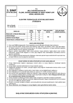 3.Sınıf Soru kitap&ccedil;ığı - Milli Eğitim Bakanlığı