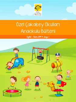 Ekim 2014 - &Ouml;zel &Ccedil;akabey Okulları