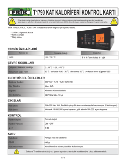 t1790 kat kaloriferi kontrol kartı