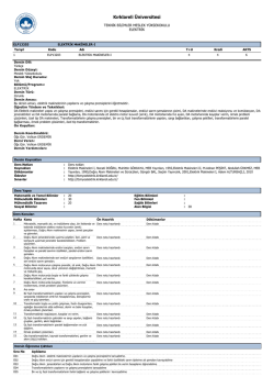 elektrik makineleri-ı - KLU - TBMYOELEKTRIK