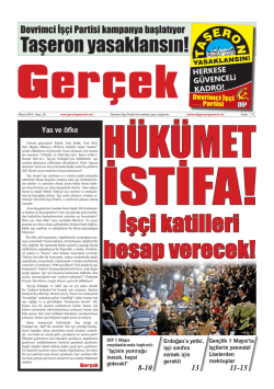 Ger&ccedil;ek Gazetesi Sayı 55 İndir (PDF)