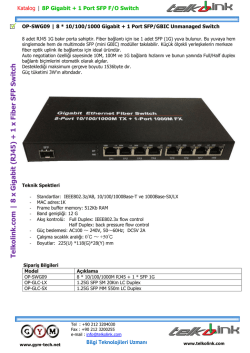 Telkolink | OP-SWG09 8 x Gigabit + 1 x SFP Mini Gigabit Ethernet