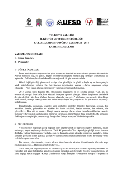 tc konya valiliği il k&uuml;lt&uuml;r ve turizm m&uuml;d&uuml;rl&uuml;ğ&uuml; 8. uluslararası