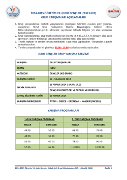 erkek-kız - T&uuml;rkiye Judo Federasyonu