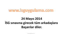 B - İsg , İş sağlığı ve güvenliği,isg ders notları hap, 27 Aralık 2014 isg