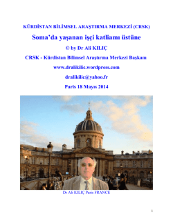 Dr Ali KILI&Ccedil; (CRSK)