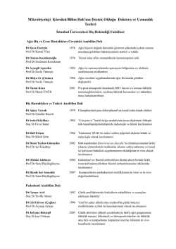buraya - Diş Hekimliği Fak&uuml;ltesi